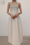 SWAYING/KNIT Knitted Panel Skirt SW22SSL53 Beige/White PS48